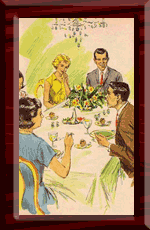Uncle Monty's last dinner.