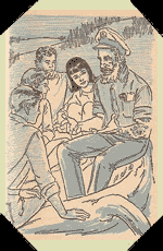A circle formed around Captain Clark.