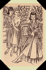 The girls took out their pretty dresses.