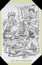 They had a picnic lunch.