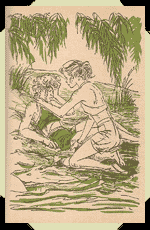 Honey filled her bathing cap with water and washed the blood from Trixie's face.