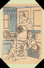 Mart tipped the steaming kettle over the bowl.