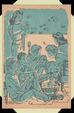 They held the meeting on the terrace at four o'clock.